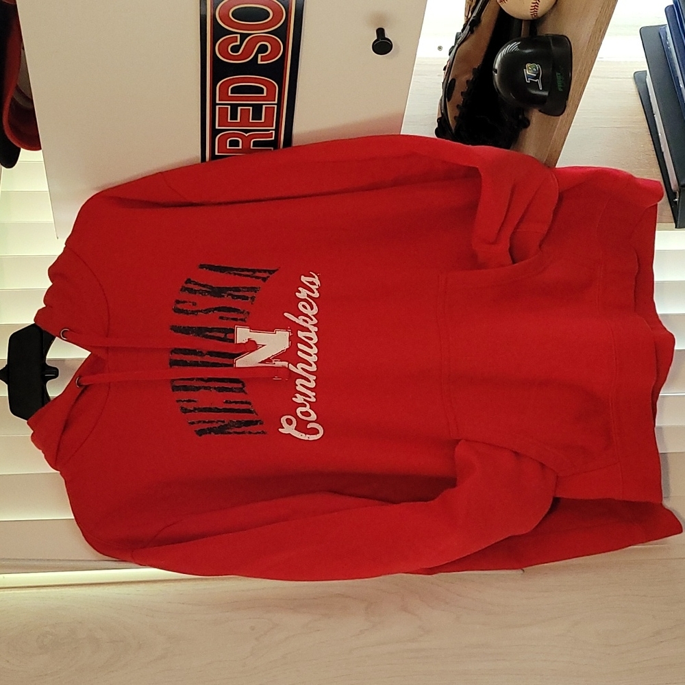 FANATICS Mens Nebraska Cornhuskers Collegiate Hooded Sweatshirt size Large